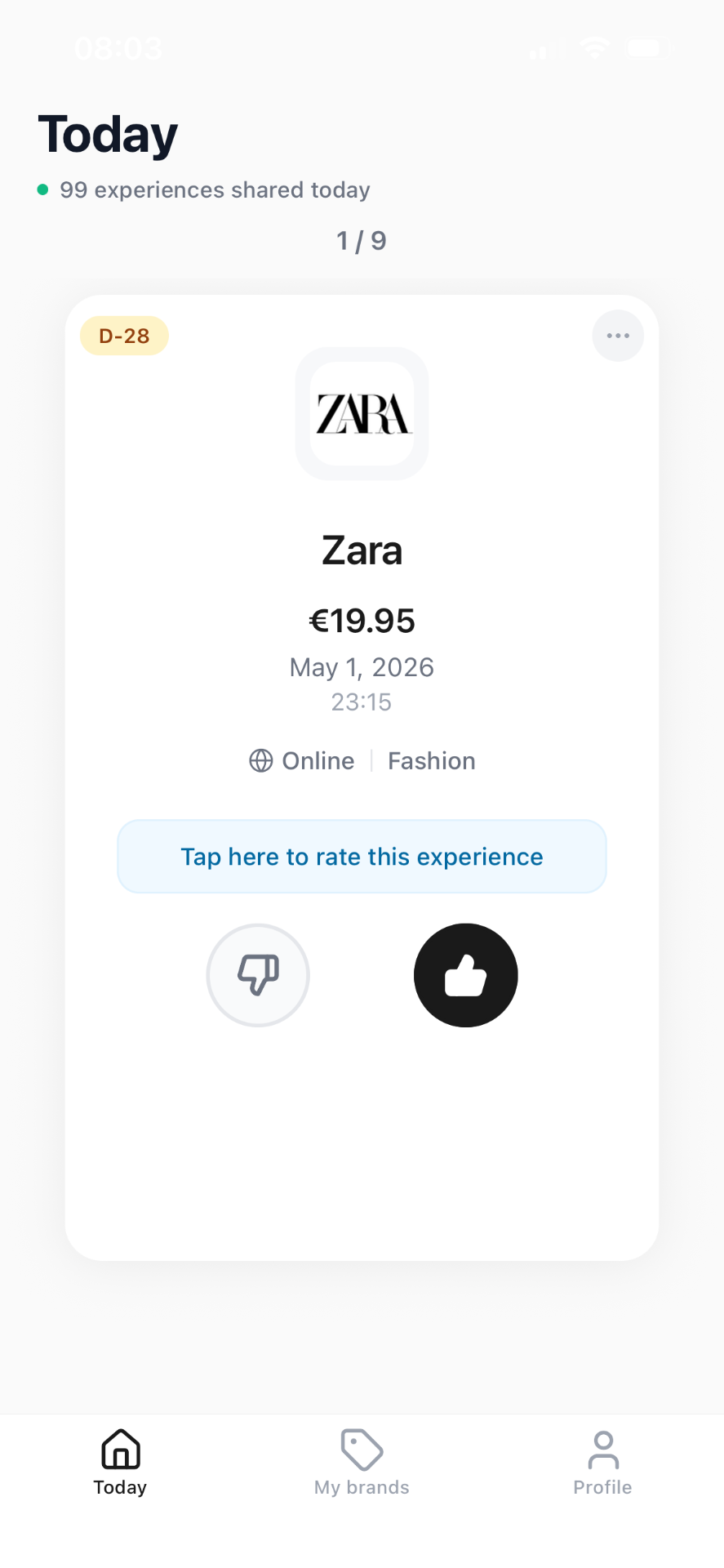 Preview of the Boxumer app